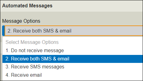 Manage Automated Electronic Messages